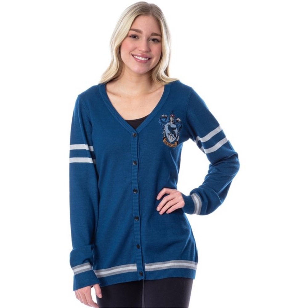 Harry Potter Open Knit Embroidered Ravenclaw sweater size small